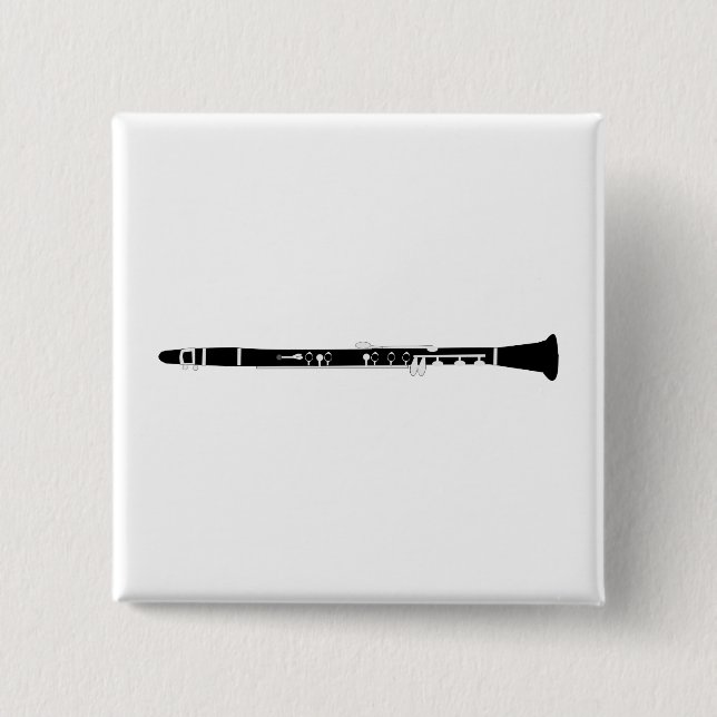 Clarinet 15 Cm Square Badge (Front)