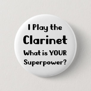 Clarinet 6 Cm Round Badge