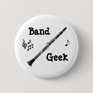 Clarinet 6 Cm Round Badge