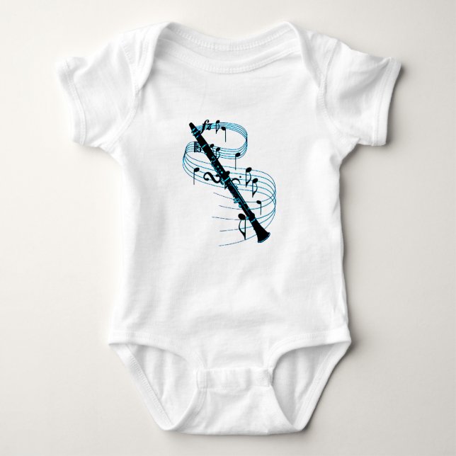 Clarinet Baby Bodysuit (Front)