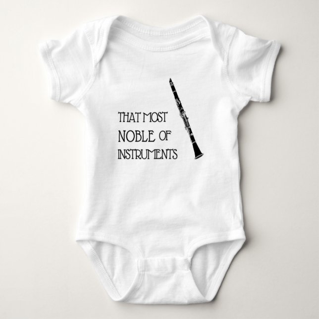 Clarinet Baby Bodysuit (Front)