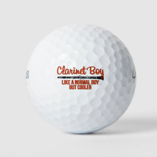 Clarinet Boy Like a Normal Boy But Cooler Golf Balls
