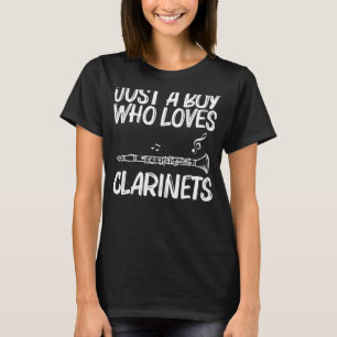 Clarinet Boys Men Musical Instrument Clarinetists T-Shirt