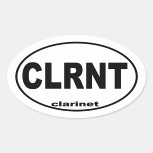 Clarinet Bumper Sticker