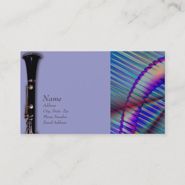 Clarinet Business Card (Front)