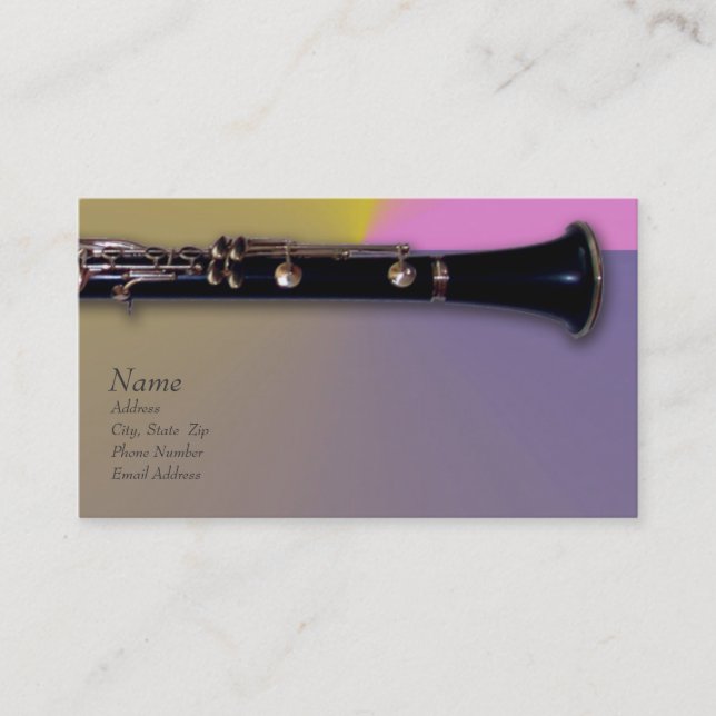 Clarinet Business Card (Front)
