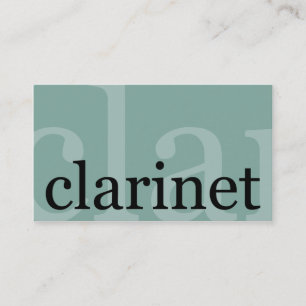 Clarinet Business Card
