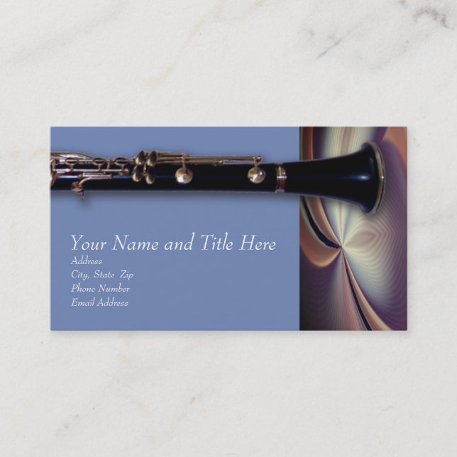 Clarinet Business Cards (Front)