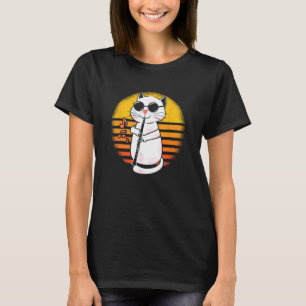 Clarinet Cat Pet Kitten Clarinetist Player Marchin T-Shirt
