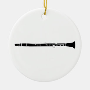 Clarinet Ceramic Tree Decoration