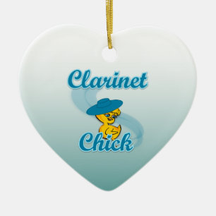 Clarinet Chick #3 Ceramic Tree Decoration