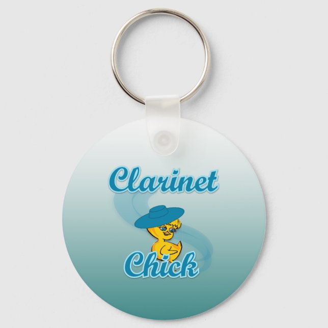 Clarinet Chick #3 Key Ring (Front)