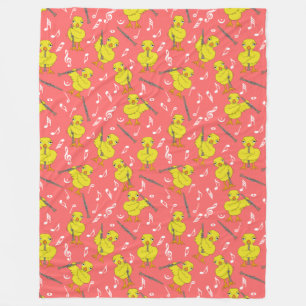 Clarinet Chick Clarinets Music Notes  Fleece Blanket