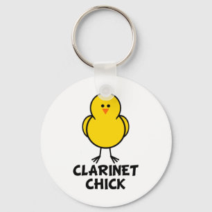 Clarinet Chick Key Ring