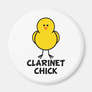 Clarinet Chick Magnet