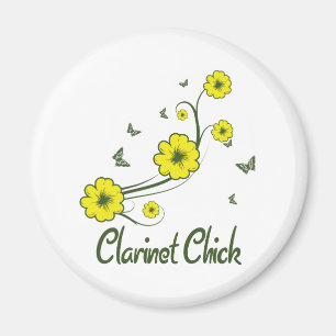 Clarinet Chick Magnet