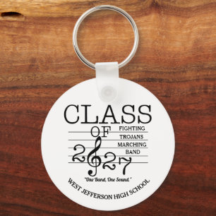 CLARINET Class of 2027 Marching Band Keychain