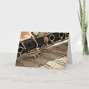 Clarinet closeup card