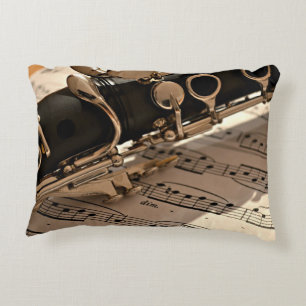 Clarinet Closeup, popular design Decorative Cushion