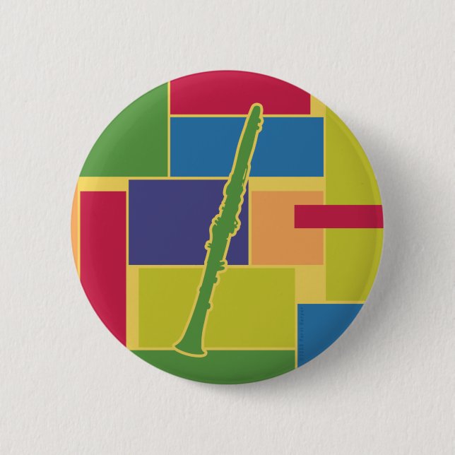 Clarinet Colorblocks Button (Front)