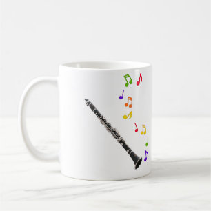 Clarinet Colourful Music Lefthand Coffee Mug