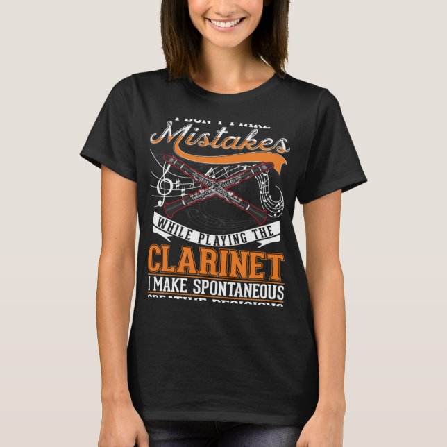 Clarinet Creative Decisions Clarinetist T-Shirt (Front)