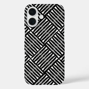 Clarinet Crosshatch Pattern iPhone 16 Case