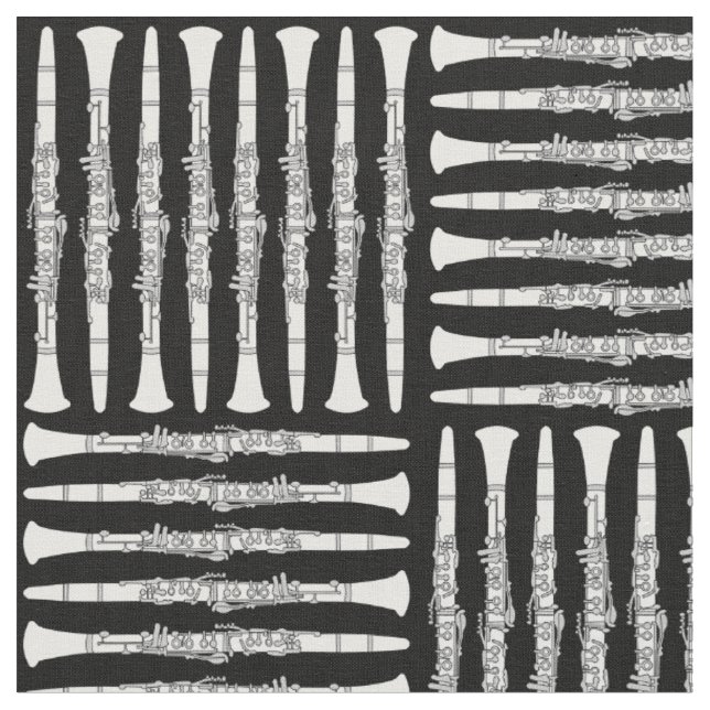 Clarinet Crosshatch Pattern Fabric (Close Up)