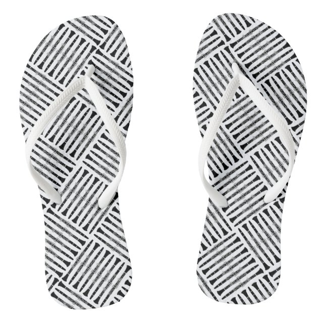 Clarinet Crosshatch Pattern Thongs (Footbed)