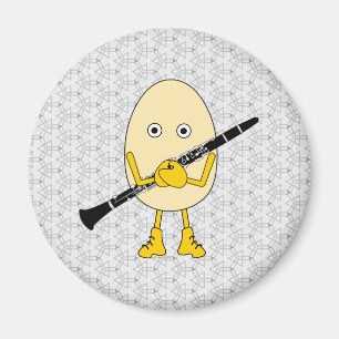 Clarinet Egghead Magnet