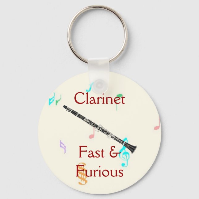 Clarinet:  Fast & Furious Keychain (Front)