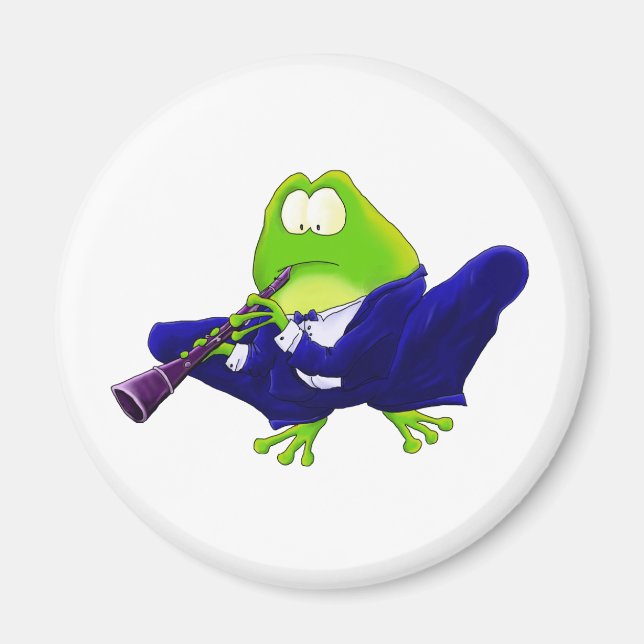 Clarinet Frog Magnet (Front)
