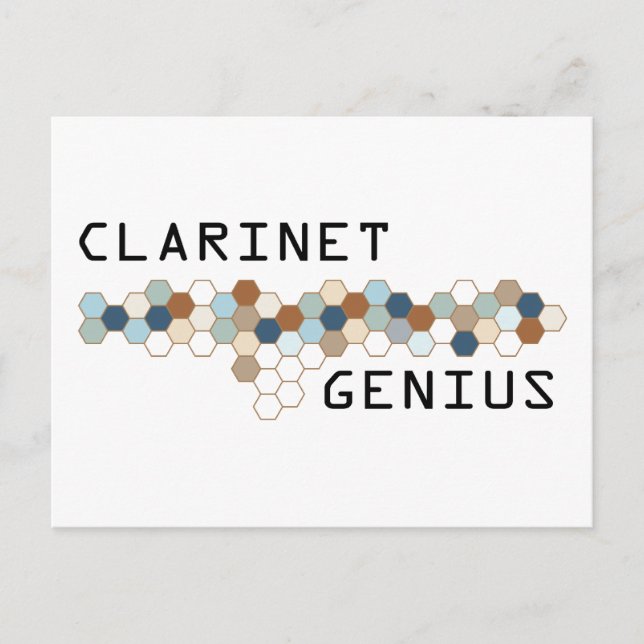Clarinet Genius Postcard (Front)