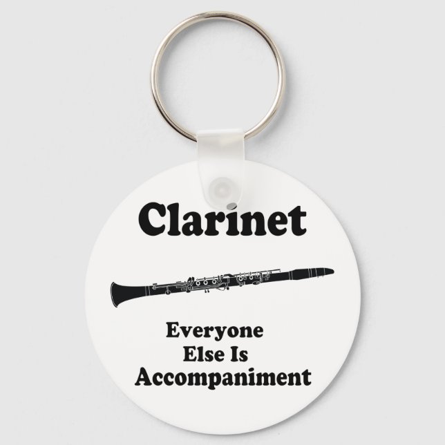 Clarinet Gift Key Ring (Front)