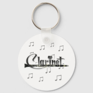 Clarinet I Love Clarinet Key Ring