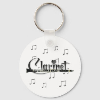 Clarinet I Love Clarinet Key Ring
