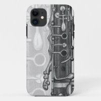 Clarinet in Charcoal iPhone 5/5S Case