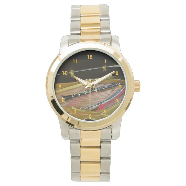 Clarinet in Piano Watch by Leslie Harlow (Front)