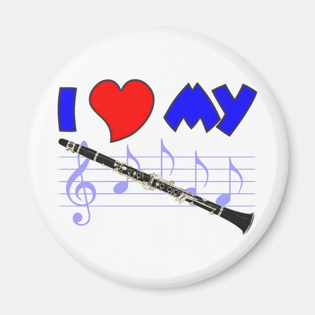 Clarinet Love Magnet (Front)