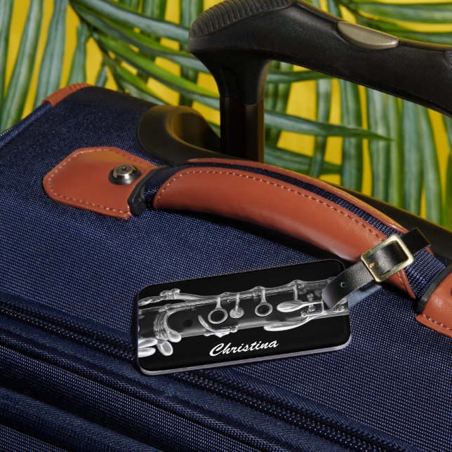 Clarinet Luggage Tag (Front Insitu 3)