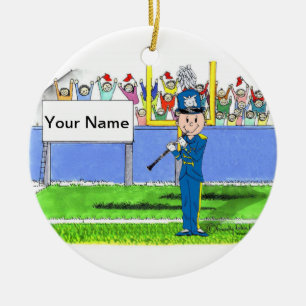 Clarinet - Male Ceramic Ornament
