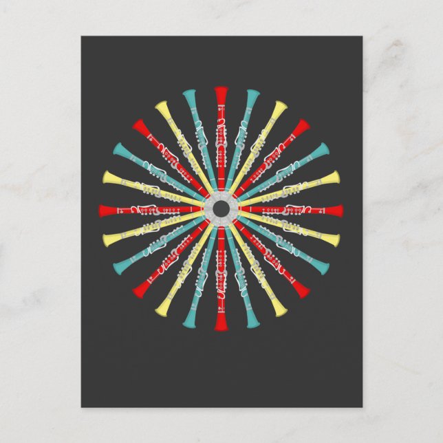 Clarinet Marching Band Orchestra Jazz Player Postcard (Front)