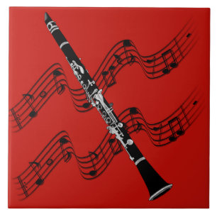 Clarinet Music Ceramic Tile