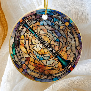 Clarinet Music Instrument Ceramic Ornament