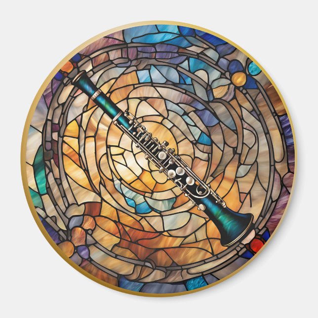 Clarinet Music Instrument Magnet (Front)