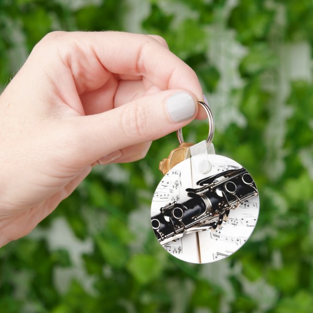 Clarinet Music Key Ring (Hand)