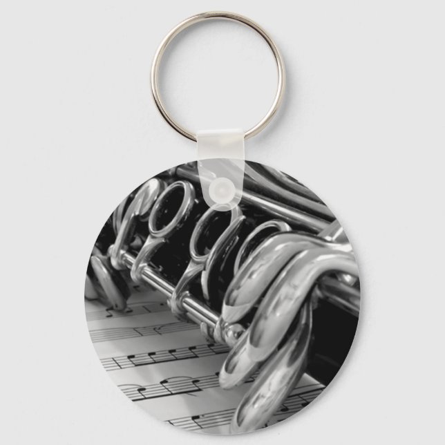 Clarinet Music Keychain (Front)