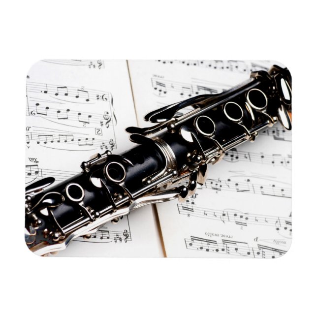 Clarinet Music Magnet (Horizontal)