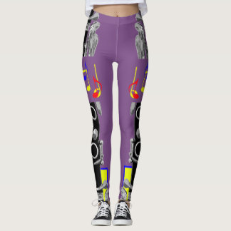 Clarinet Music Note Leggings