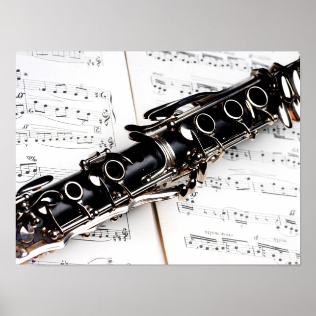 Clarinet Music Poster (Front)